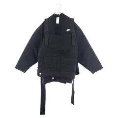 NIKE (ナイキ) 23SS×PEACEMINUSONE NRG CF 2+1 JACKET キルティングベストレイヤードジャケット ブラック DR0099-010のサムネイル