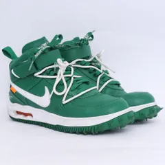 27.5cm NIKE × OFF-WHITE Air Force 1 Mid SP LTHR Pine Green DR0500-300