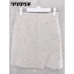 ◇ ESTNATION エストネーション バックジップ ミニ 台形 スカート 36 ベージュ グレー * 1002798873469 【中古】 【1002798873469】のサムネイル