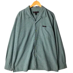 古着 00年代 ラルフローレン Ralph Lauren POLO JEANS COMPANY チェック柄 長袖 オープンカラーボックスシャツ メンズL相当/eaa570167