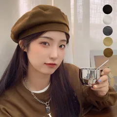 ベレー帽 レディース 帽子 フェルト 大きめ ベレー キャスケット 秋冬 小物 韓国 軽量 大人 ママ おしゃれ シンプル カジュアル かわいい あったか 柔らか イベント フェス レトロ 40代 50代 送料無料