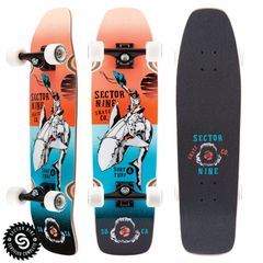 SECTOR9 LAVA ROUNDHOUSE ロングスケートボード - メルカリ