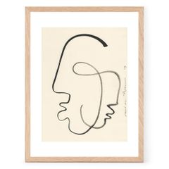 パブロ・ピカソ額装品『フクロウ』(額外寸520×620mm) シルクスクリーン