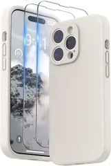 SURPHY iPhone14 pro用ケース シリコン フィルム付き 6.1