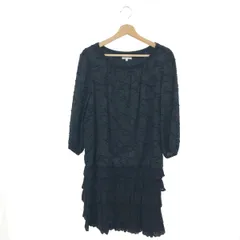 美品 大きいサイズ トゥービーシック フリル ティアード ワンピース ウェーブローン ランダムティアードワンピース(ワンピース)｜TO BE