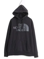 【お得なクーポン配布中!】 ノースフェイス プリント スウェット フード パーカー メンズ L 古着 The North Face ロゴ プルオーバー 裏起毛 トレーナー アウトドア 黒