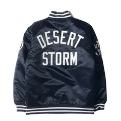 WTAPS ダブルタップス ジャケット サイズ:L Majestic DESERT STORM ベンチ ジャケット / サテン スタジャン (BENCH JK) ネイビー 紺 アウター ブルゾン 上着 ジャンパー【メンズ】のサムネイル