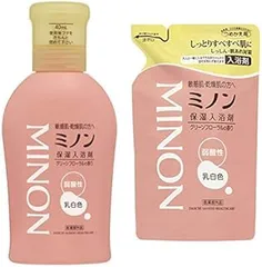 MINON(ミノン) 【セット買い】ミノン 薬用保湿入浴剤 480mL [医薬部外品] & 薬用保湿入浴剤 詰替 400mL [医薬部外品] 薬用保湿入浴剤 +詰替 2個アソートのサムネイル