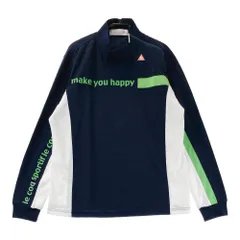 サイズ：L LE COQ GOLF ルコックゴルフ  ハイネック 長袖Tシャツ  ネイビー系 [240101379847]# ゴルフウェア レディース ストスト