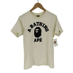 アベイシングエイプ BAPE by A BATHING APE COLLEGE TEE エイプ ヘッド ロゴ カレッジ Tシャツ Y2K メンズ JPN：S 