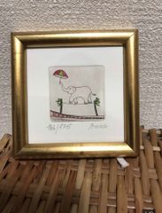 安斎嘉子【さがしているもの 】版画 シルクスクリーン67/100 - メルカリ