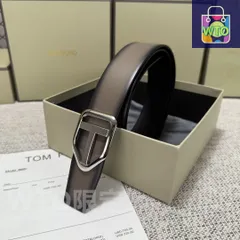 【今日特価】Tom Ford Double-Side Premium Leather Belt エレガントなデザイン
