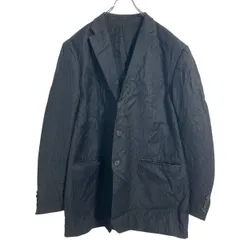 LAUREN RALPH LAUREN テーラードジャケット 3XL～ チャコールグレー ストライプ カナダ製 ビッグサイズ 古着卸 アメリカ仕入 a612-5345