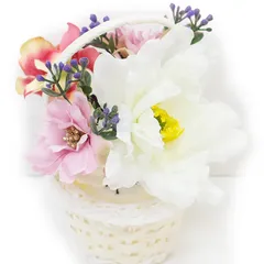 髪飾り 成人式 振袖 袴 ４点セット 白 ピンク 紅色 花籠 大人 浴衣 かんざし 簪 卒業式 フォーマル 結婚式 花飾り ブライダル 手作り W38 W303-286 髪飾り ピンク 紅色 n805　WSi