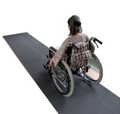 介護と暮らしの滑り止めマット 90cm×6m [グレー]  [原反ロール] 高規格6mm厚 介護 施設 病院 老人 屋外 屋内 PVC ゴムマット 玄関マッ 通路 風呂 バスマット 浴室 ベランダ すべりどめ