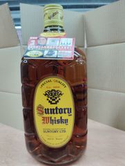 サントリーウイスキー 取っ手付き ガラス ボトル 角瓶 1920ml 終売品