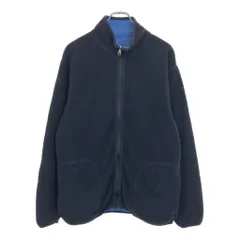 LANDS' END ランズエンド リバーシブル フリースジャケット ネイビー(メンズ M)中古 古着 U4409