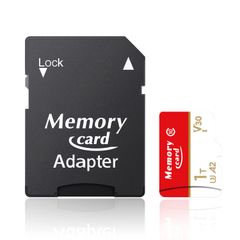 【人気商品】スマートフォン/デジカメ/ドローンなどに適用- UHS-I/C10/U3/V30/4K/UHDに適した1T大容量/超高速マイクロカード まいくろメモリーカード F1T LIOEABF