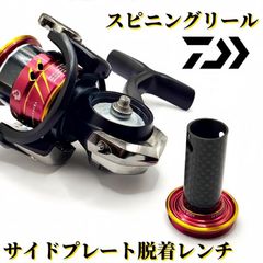 ダイワスピニングリール用サイドプレート脱着レンチ カーボン スピニングリール サイドプレート エンジンプレート 外す ディスクレンチ 工具 オーバーホール ツール
