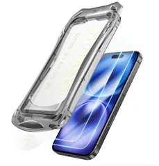【迅速発送】NIMASO ガラスフィルム iPhone 16 / iPhone 15 用 強化ガラス 自動除塵 保護フィルム 超簡単貼り付け 耐衝撃 指紋防止 ガイド枠付き 2枚セット アイフォン16 / アイフォン15 対応（6.1インチ） DSP24G13