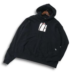 [미품] CONVERSE STARS × BT21 BTS 방탄소년단 컨버스 스타즈 스웨트 풀오버 파커 Sz.F 남성 블랙