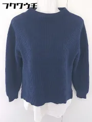 ◇ ROPE' ロペ 2点セット ニット セーター ノースリーブ カットソー サイズ38 ネイビー ホワイト レディース  【中古】 【1110150006148】