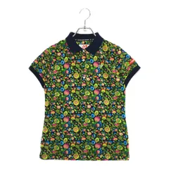 中古 レディース マスターバニーエディション MASTER BUNNY EDITION 半袖ポロシャツ 1(M) 黒 マルチカラー 花総柄