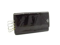 LOUIS VUITTON ルイヴィトン M93517 モノグラムヴェルニ ミュルティクレ4 4連 キーケース 鍵入れ アマラント ブラウン系 DI6404