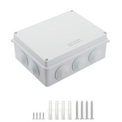 新品 LeMotech ABSプラスチック 防塵防水 IP65規格 ジャンクションボックス 電機品筐体、ホワイト 7.9x 6.1 x 3.1 ホワイト lm201709070534
