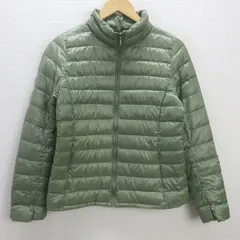 U■ユニクロ/UNIQLO ナイロン ウルトラライトダウンジャケット JKT【M】緑系/LADIES/47d【中古】■