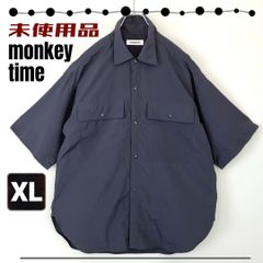 【 未使用/タグ付】monkey time/モンキータイム★VTG/TFT CPO SHIRT/シャツ★軽量ポリエステル★スナップボタン★メンズXL　　＃2505M013