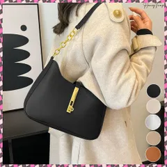 送料無料 ワンショルダーバッグホーボーバッグお洒落 ショルダーバッグ レディース PUレザー チェーンハンドル 手提げバッグ レトロ 大人肩掛けカバン オフィスカジュアル鞄 合皮バッグマチ付き 手提げbag韓国風 ハーフムーンバッグ