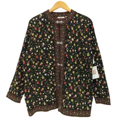 ニコアンド niko and... フラワーアソートジャガードカーディガン レディース  Big