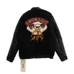 WTAPS (ダブルタップス) 20AW CANAL JACKET WONY MOSSER カナル レザー スタジアム ジャケット スタジャン ブラック 202BRDT‐JKM05のサムネイル