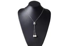 ロングネックレス パールネックレス 輝きレディース ラリエット 新品未使用