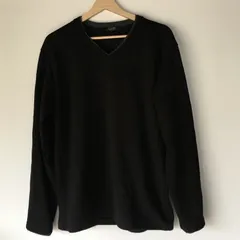 クロッシー プレミアム Vネックニットセーター メンズ LL ブラック 2701202510100015のサムネイル