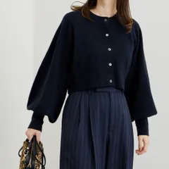 【AYA KANEKO×JOURNAL STANDARD】 22080400905040 クロップドパフカーディガン レディース ネイビー FREE