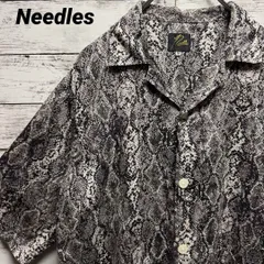a722a【即完売モデル】ニードルス　総柄　パイソン　人気　レア　カバナシャツ Needles ニードルス カバナシャツ パイソン柄 - メルカリ