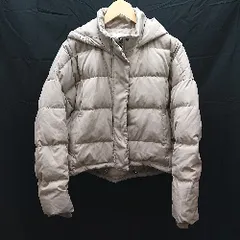 ■ GYDA ジップアップ　フード　ダウン80％ フェザー20％ 長袖 ジャケット サイズF ベージュ系 レディース E  【1301260048726】のサムネイル