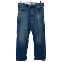 Lee デニムパンツ XL～ インディゴブルー リー ジップアップ ルーズストレート コットン アメカジ ジーンズ 古着卸 アメリカ仕入 2506-970
