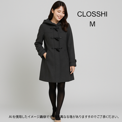 AB0480 CLOSSHI クロッシー ダッフルコート グレー Mサイズ レディース シンプル定番 冬アウター 秋 冬