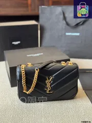 SAINT LAURENT ルルー レザーバッグ - 25×15cm 2025年新作 [本日特価|新品未使用品]-WT0輸入