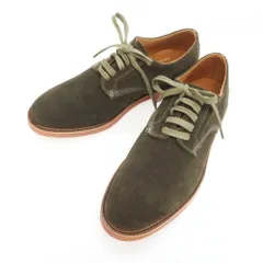 【中古】ウォークオーバー WALK OVER スエード ダービーシューズ オリーブ【サイズ8 1/2】【メンズ】