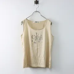 コロネット流通 ヴィンテージ クロエ コレクション Chloe ストーンロゴデザイン ノースリーブカットソー 40/ベージュ【2400014060201】のサムネイル
