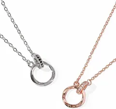 felicitations ペアネックレス カップル プレゼント ステンレス ジュエリー メンズ レディース 2個セット BR-J066 MSB＆LPW( MSB＆LPW)