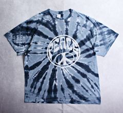 【PEACE】ピースマーク タイダイTシャツ アメリカ古着 夏フェス レイヴ キャンプアウトドアに