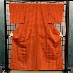 着物 小紋 紬 袷 250917-37【表地美品・裏地汚れあり】