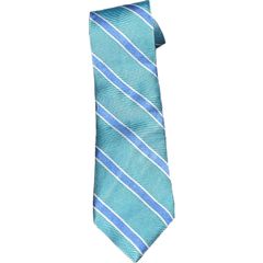 MADE IN USA製 BROOKS BROTHERS レジメンタルストライプ柄シルクネクタイ スカイブルー