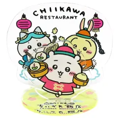 【中古】アクリルスタンド・アクリルパネル ちいかわ＆ハチワレ＆うさぎ レイヤーアクリルスタンド 「ちいかわカフェ 第2弾 ちいかわ飯店 in THE GUEST cafe＆diner」