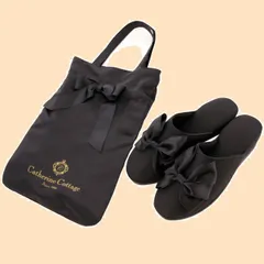 【新着商品】スリッパ フォーマル ＆ ヒール付き リボン巾着袋セット SH002 TAK [キャサリンコテージ]